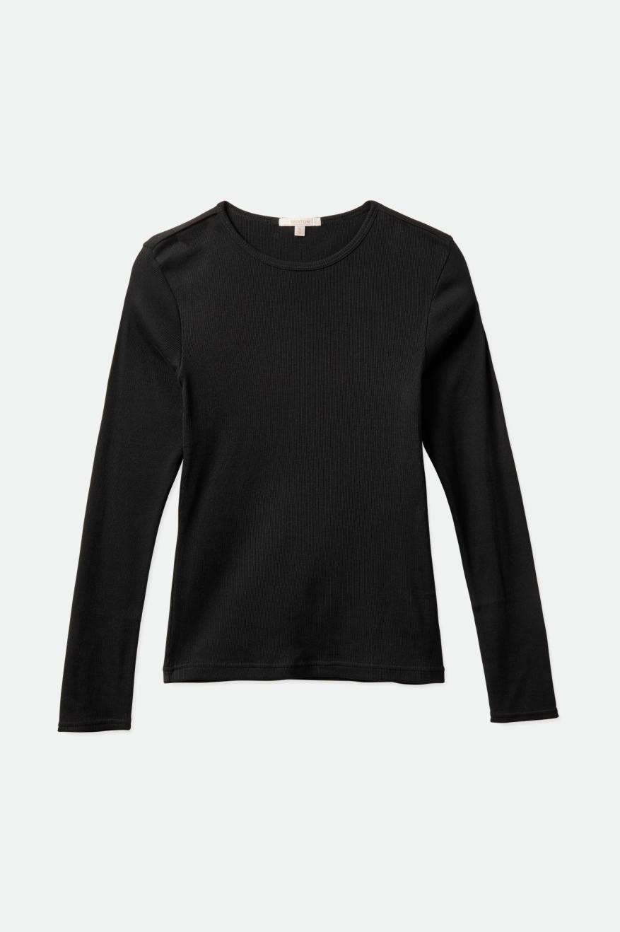 Brixton Tennessee L/S Tee Women's Tops Black | 238NMOJTX