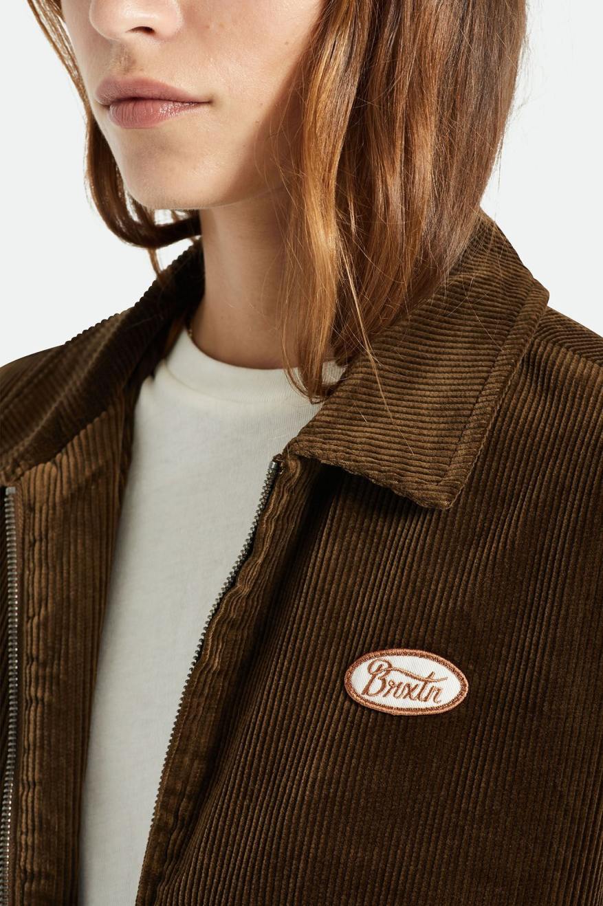 Brixton Utopia Women's Jackets Brown | 962VOJLYA