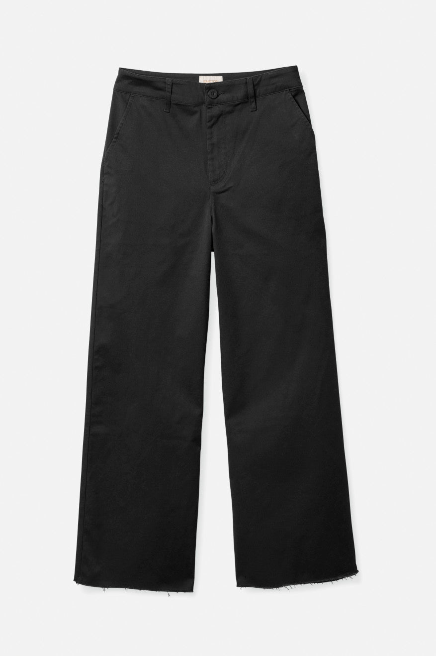 Brixton Victory Wide Leg Women's Bottoms Black | 856CPSYOR