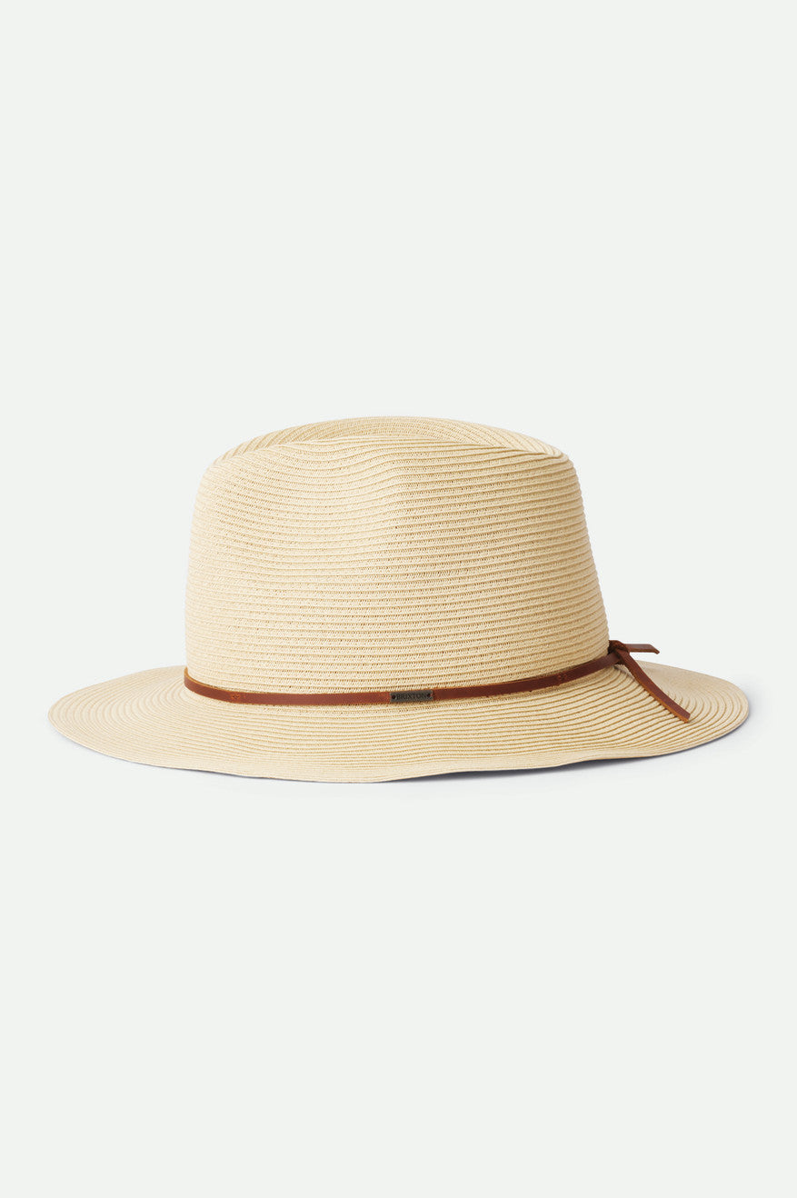 Brixton Wesley Packable Fedora Men's Hats Brown | 965PFRTEL