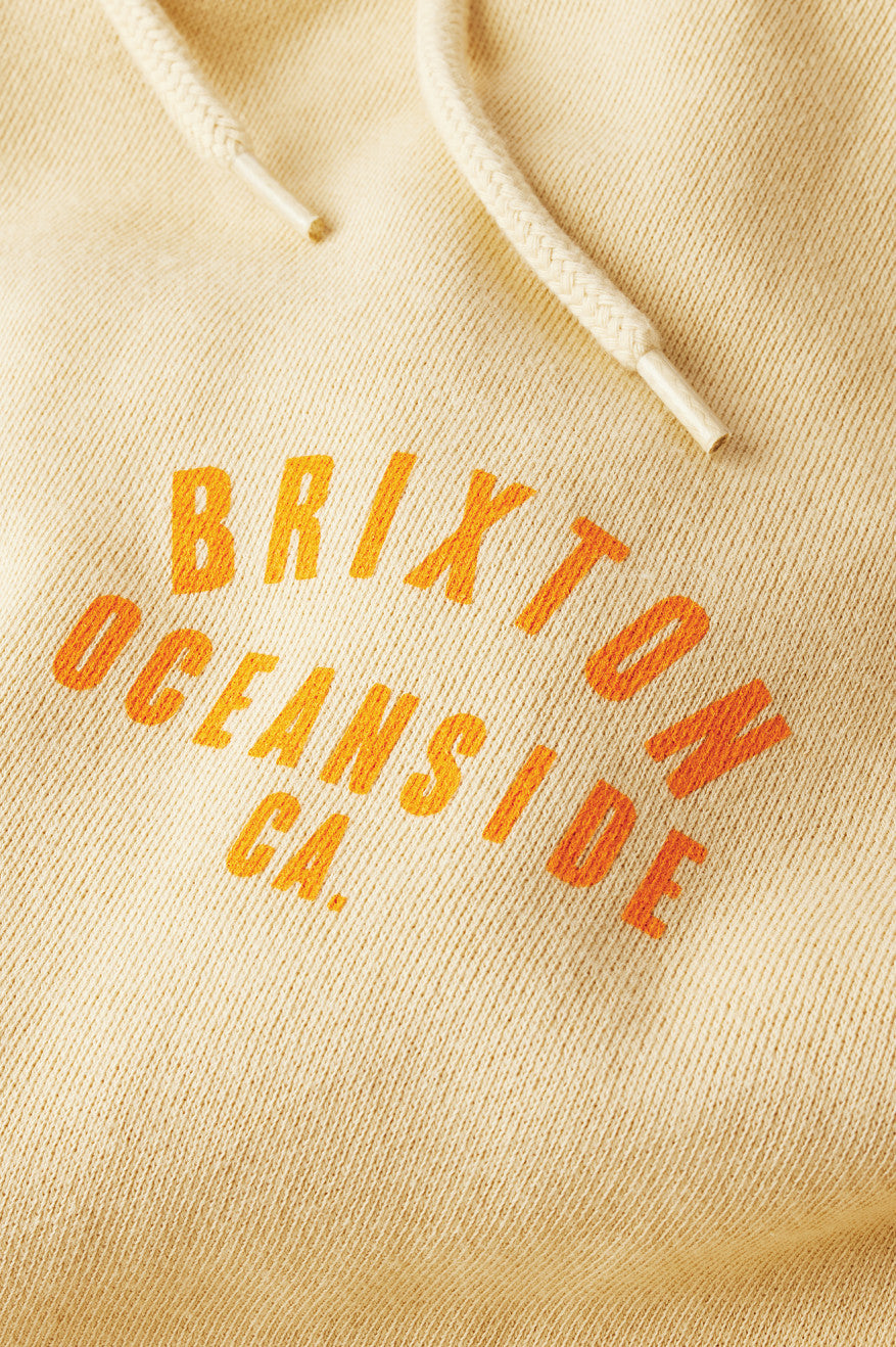 Brixton Woodburn Oceanside Fleece Men's Hoodie Orange | 140NURQZY