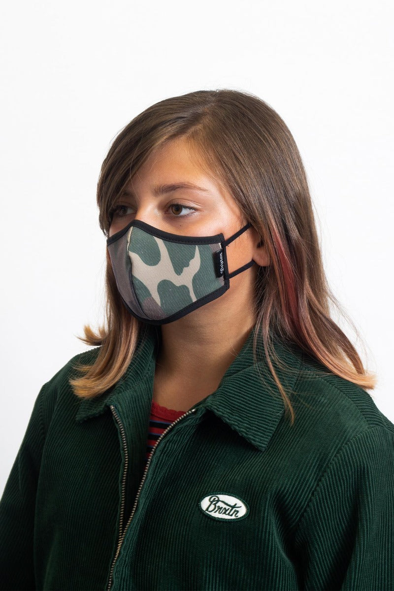 Brixton Youth Antimicrobial Unisex Face Masks Camo | 537WEZDCJ