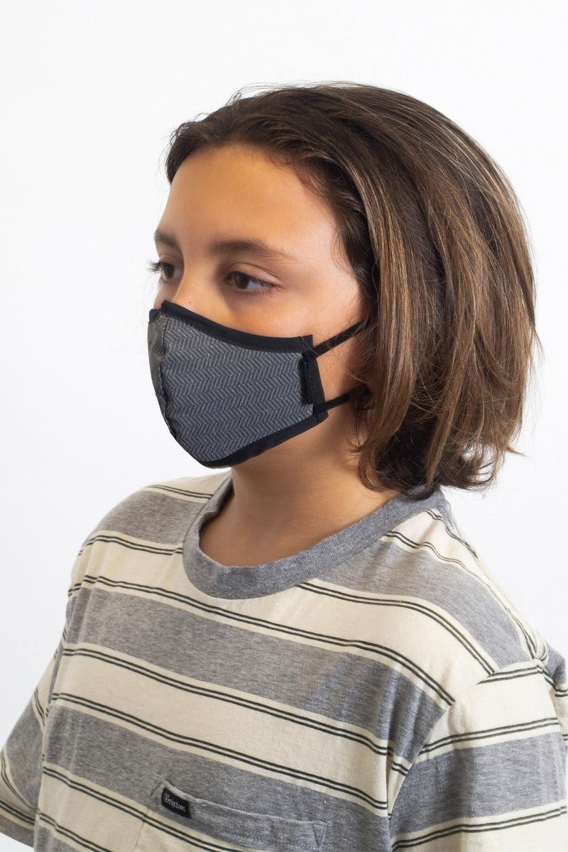 Brixton Youth Antimicrobial Unisex Face Masks Black | 751QCHERT