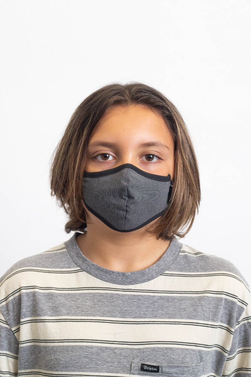 Brixton Youth Antimicrobial Unisex Face Masks Black | 751QCHERT