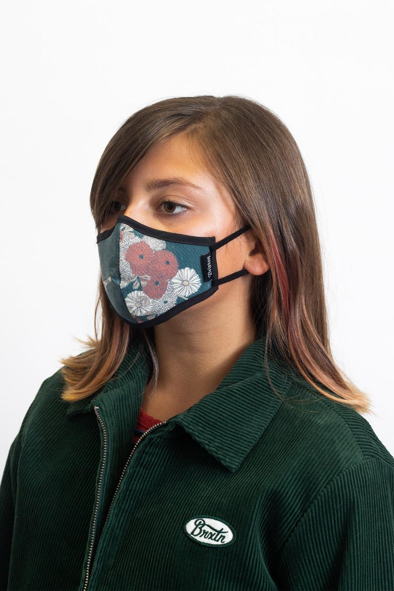 Brixton Youth Antimicrobial Unisex Face Masks Green | 814UOAKQX